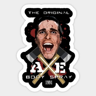 "Axe" Original Body Spray, American Psycho Sticker